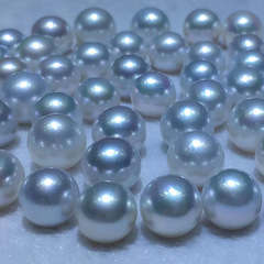 大ポイント10-18mm海水澳白真珠真円冷光白裸珠散珠メーカー卸売りビデオで商品を見る