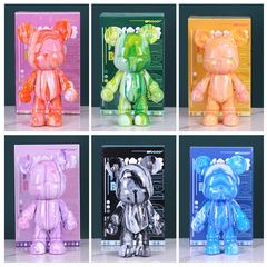 Hottest Trendy Liquid Bear Handmade DIY Material Self-Made White Blank Ornament Paint Aggressive Bear Dye Paint Little Bear Gift