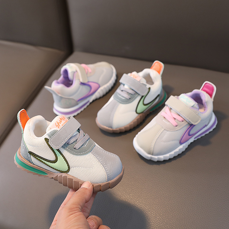 2023 Spring New Casual Mesh Breathable Boys Girls' Sports Lightweight Middle and Small Children's Running Shoes_voghion.com