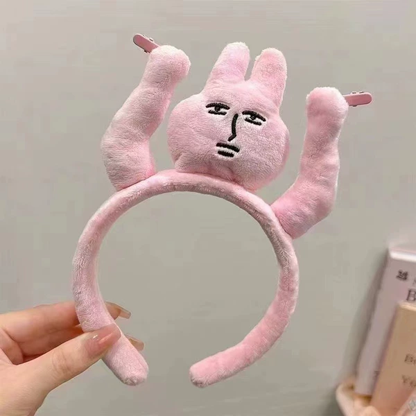 Fuchsia rabbit, headband