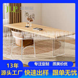 亚克力桌腿支架高透明桌脚餐桌悬浮T型茶几办公家具吧台工厂批发