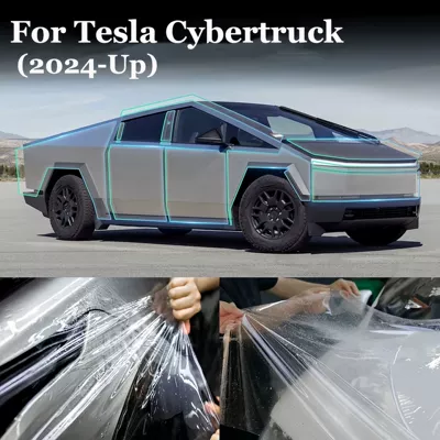 Suitable for Tesla Pickup Truck Cybertruck Special Car Tpu Invisible Car Cover Full Car Paint Protective Film