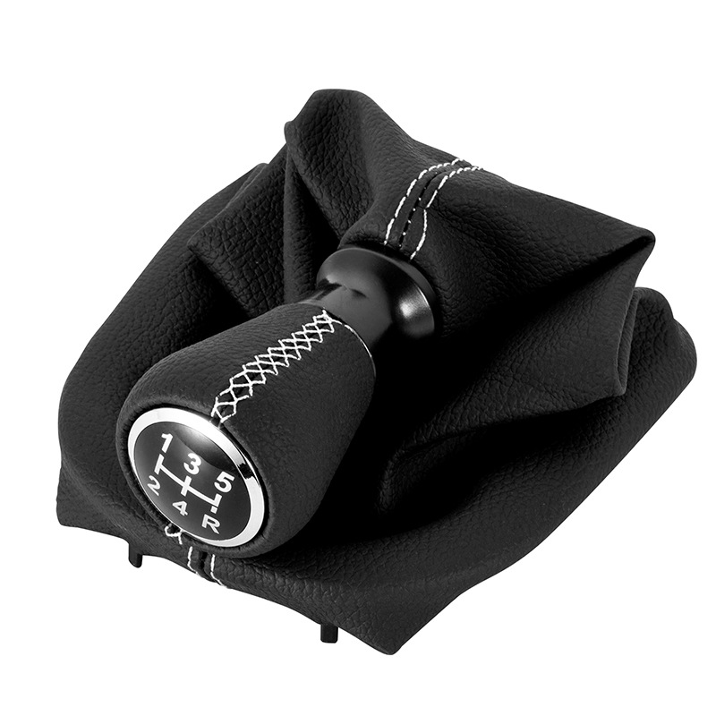 Suitable for Peugeot Citroen 206 Wrapped Leather Handball, Shift Dust Cover, Shift Lever Handball Integrated