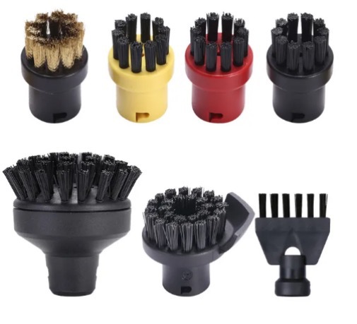 Adecuado para accesorios de vapor Karcher Kach, trapo, trapo, accesorios de vapor Karcher, cepillo redondo pequeño, cepillo de cobre