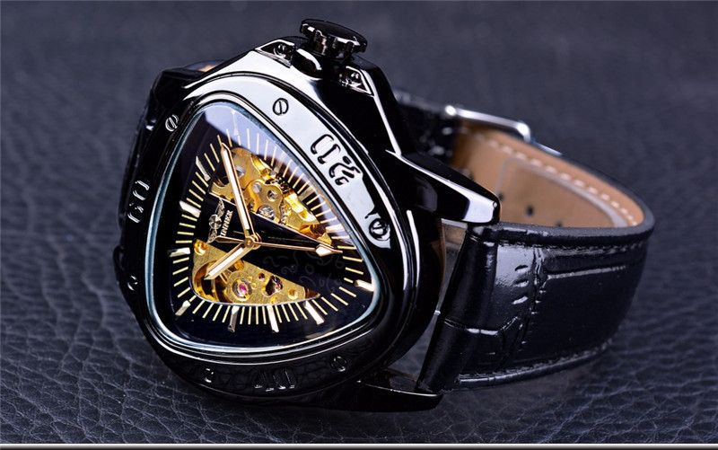Men's Automatic Mechanical Watch With Triangular Dial And Case_voghion.com
