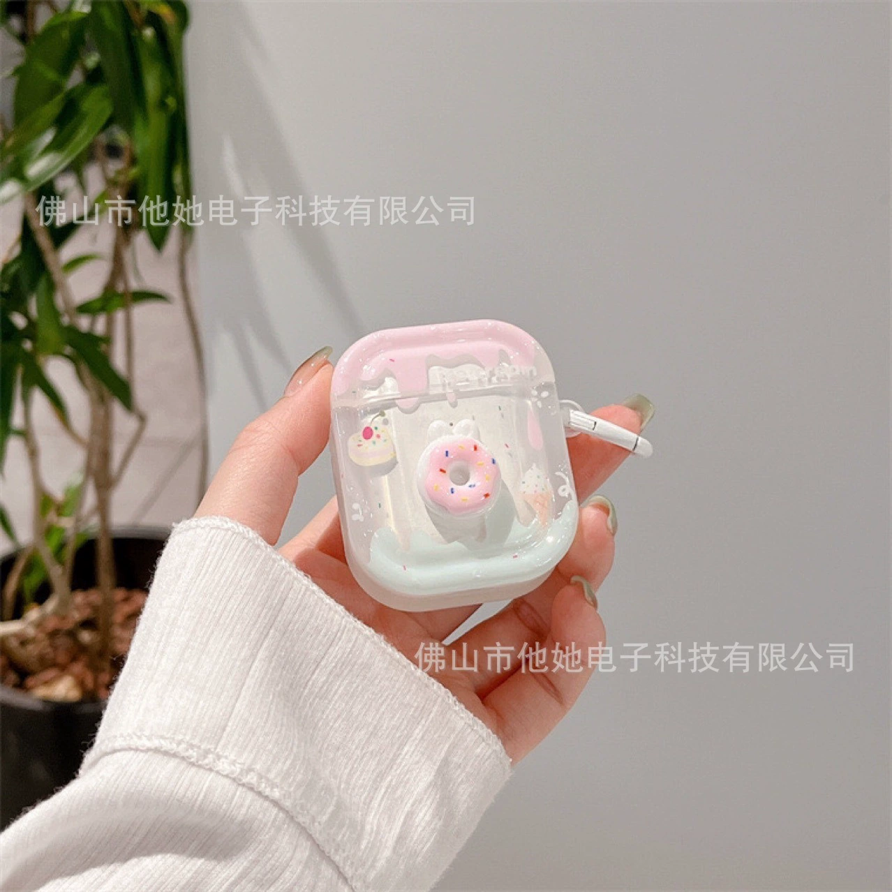 Apple, cute three dimensional compatible donut, protective case, iPhone2, wireless headphones, 3/4, bluetooth