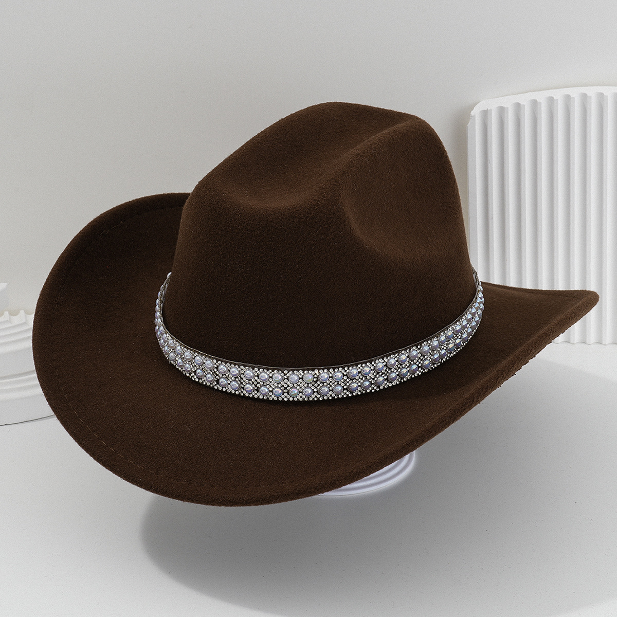 Sombrero de Vaquero para Novia de Poliéster Térmico para Bodas y Conciertos image 20