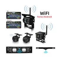 HD Беспроводная Wi-Fi камера заднего вида дисплей мобильного телефона ночного видения изображение заднего вида автомобиля камера ночного видения