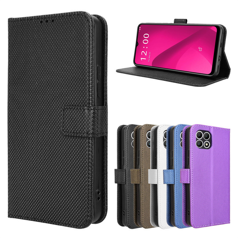 Suitable for T-Mobile Revvl 8 Pro Phone Case t Phone 3/2 Phone Leather Case Flip Cover Diamond Pattern 7 Suitable for T-Mobile Revvl 8 Pro Phone Case t Phone 3/2 Phone Leather Case Flip Cover Diamond Pattern 7