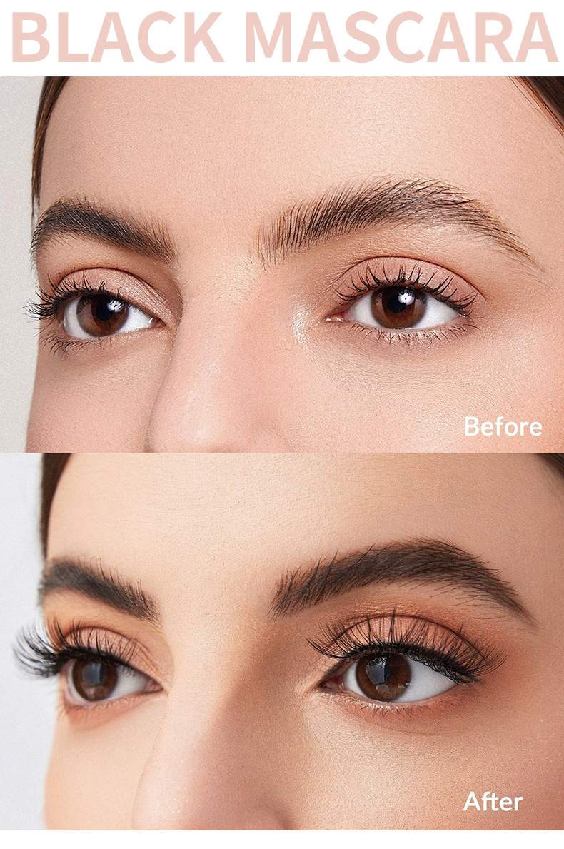 QIANXIU cross-border manufacturer's thick, curly and long mascara, waterproof and non-smudge 4D mascara, a bestseller in Europe and America undefined