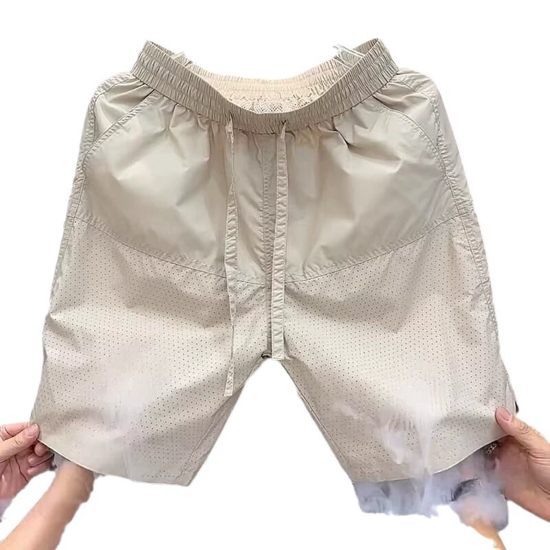 Summer breathable fashionable shorts for leisure, quick dry silk trousers, loose fit