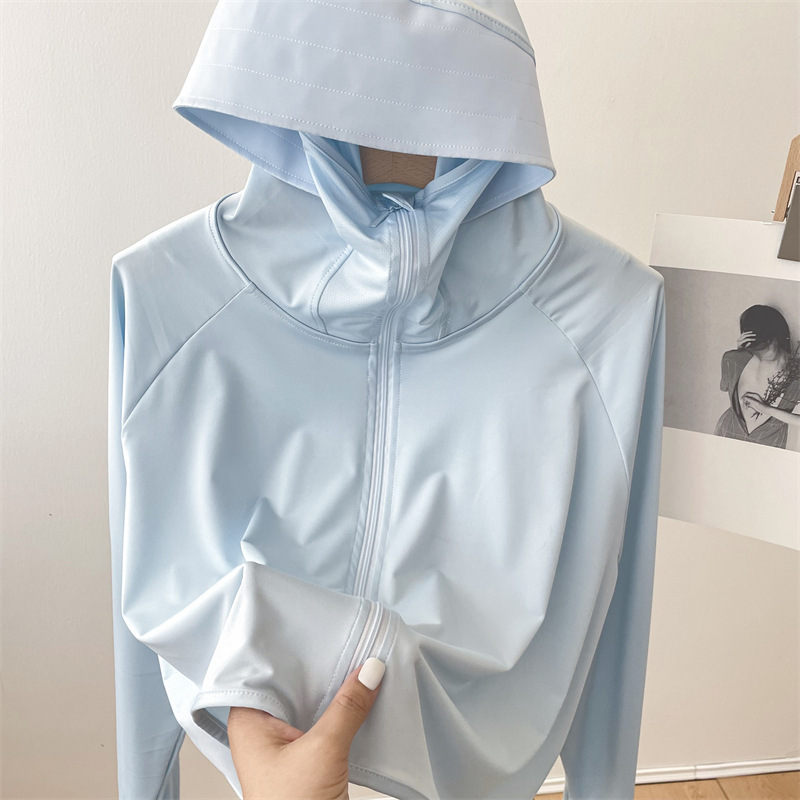 Ropa de protección solar para mujeres verano Delgado al aire libre transpirable versátil protección solar ropa 2023 nueva protección UV ligera upf50
