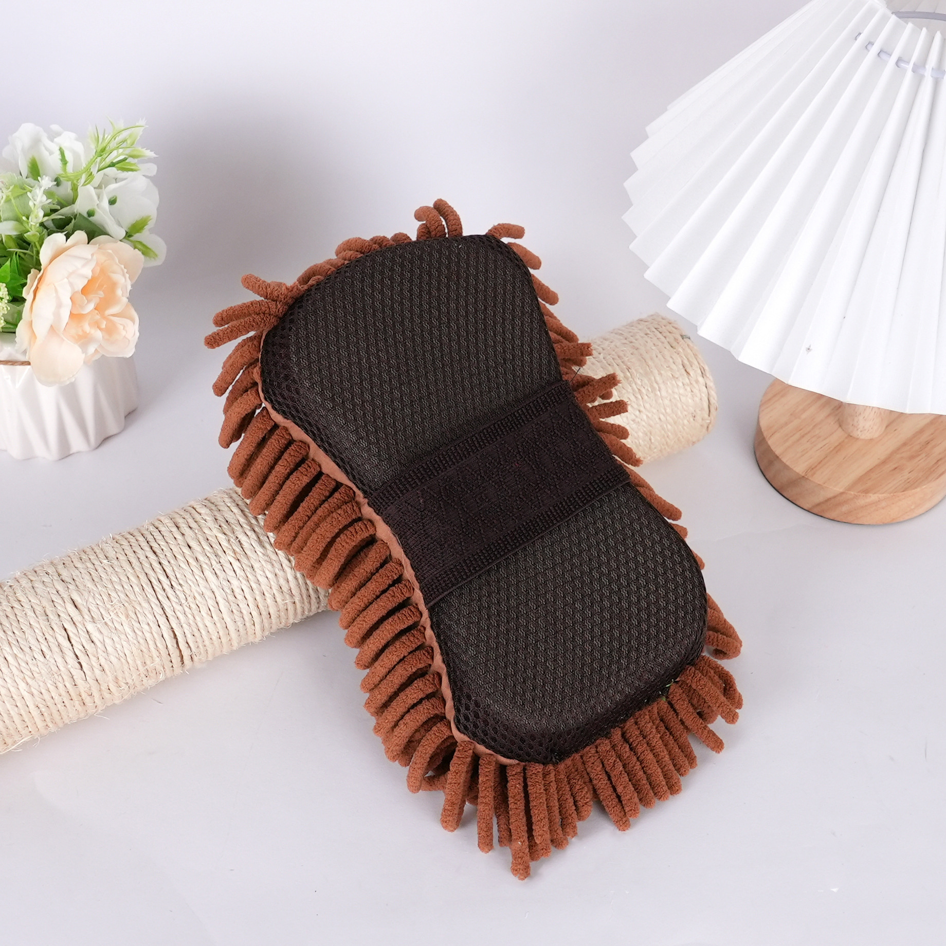 Bolsa de esponja de Chenille no es fácil de herir pintura de automóvil coral limpiador de tela espesa toalla de esponja guantes de lavado de automóviles