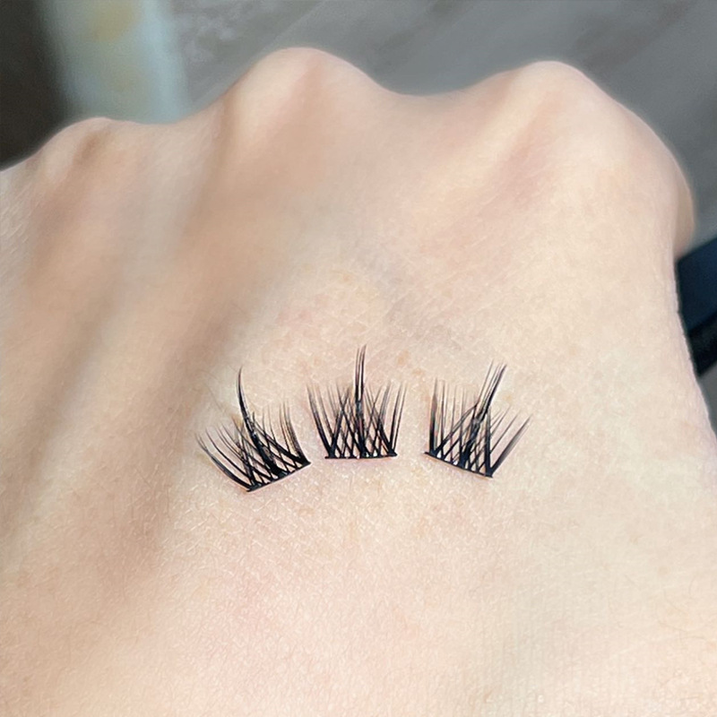 蜜小盒新懒人三部曲小恶魔仙子假睫毛自然超细梗羽扇鱼尾嫁接睫毛