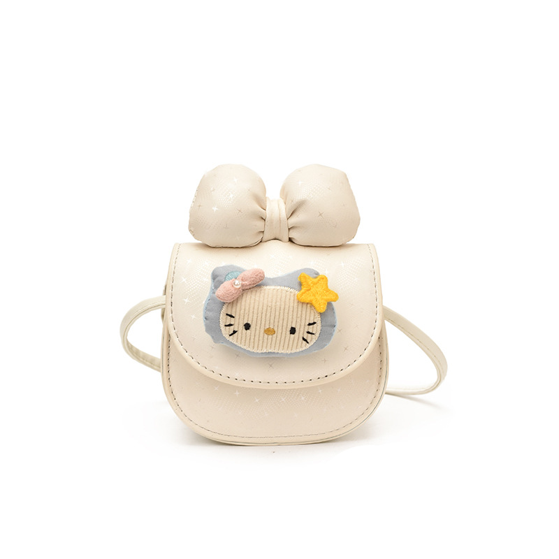 Bolsa infantil transfronteriza adorable gatito mini bebé mochila arco estrellas pequeñas bolsas accesorios para niños y niñas