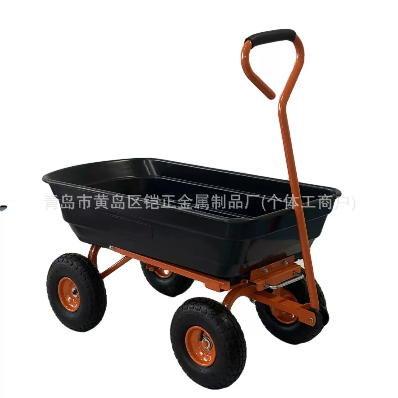 跨境 亚马逊  600lbs翻斗车花园手拉车  garden dump truck cart
