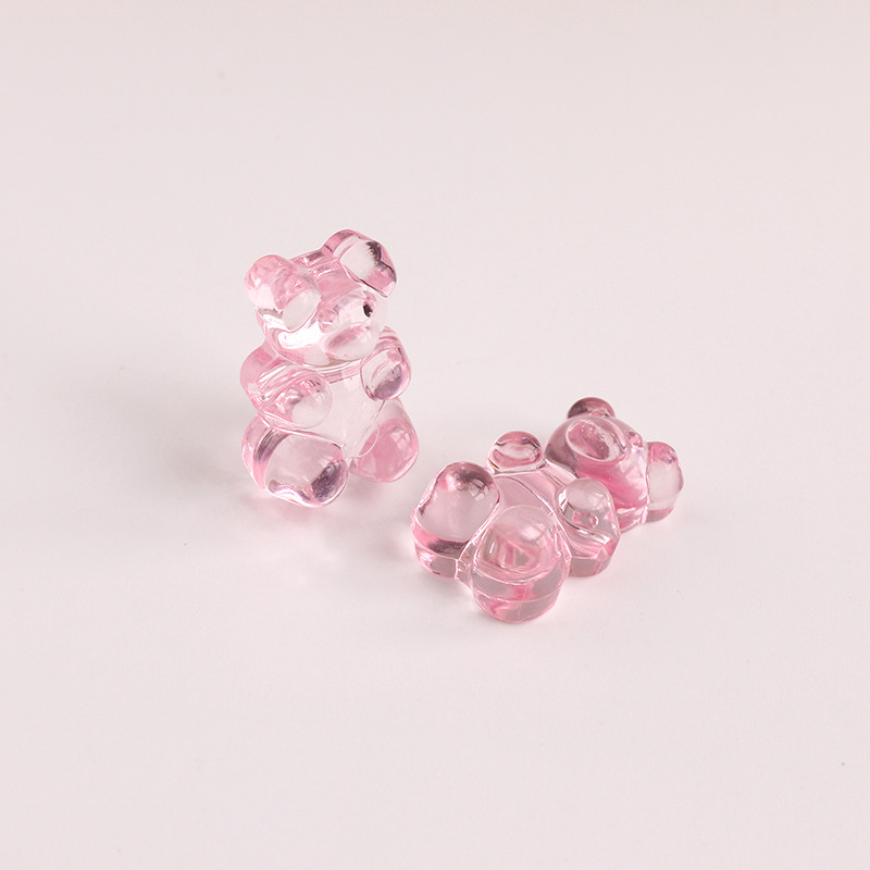 2g Weight Beads Jewelry Making Type DIY Ornament Accessories Classification 1 Piece Quantity Acrylic Material little bear Pattern All Seasons Season Classic Style Style 1 Piece Acrylic Little Bear Beads DIY Ornament Accessories 7