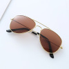 Children's trend metal fashionable glasses solar-powered, sunglasses, wholesale