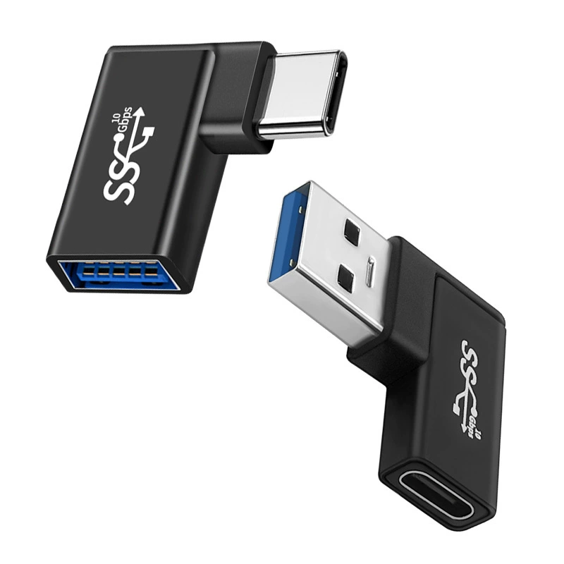 USB3.0 роторный Type-C разъем 90 градусов для компьютера/публичного применения, угловой поворотник, передача данных для мобильного телефона