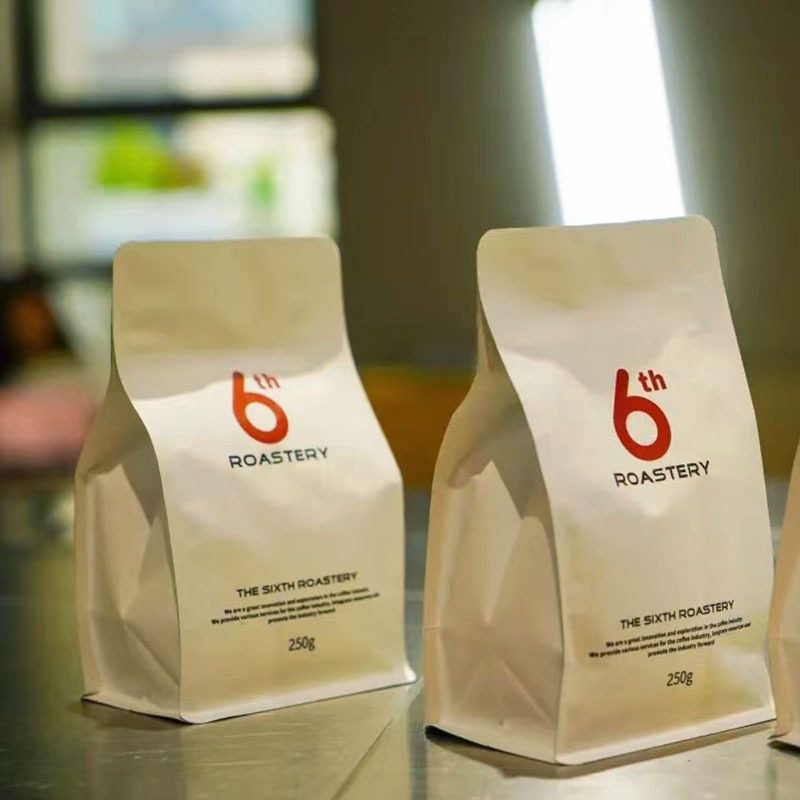 250克环保本色牛皮纸带气阀咖啡袋