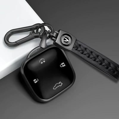 Car key bag – Plus Car Univ/T Ruicheng Yida - model-e-key-cover-woven-rope-double-buckle-titanium-gray
