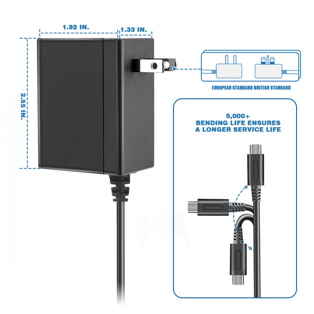 Nintendo Switch Huoniu быстрые зарядки 15V 2.6A адаптер питания консоли Switch OLED