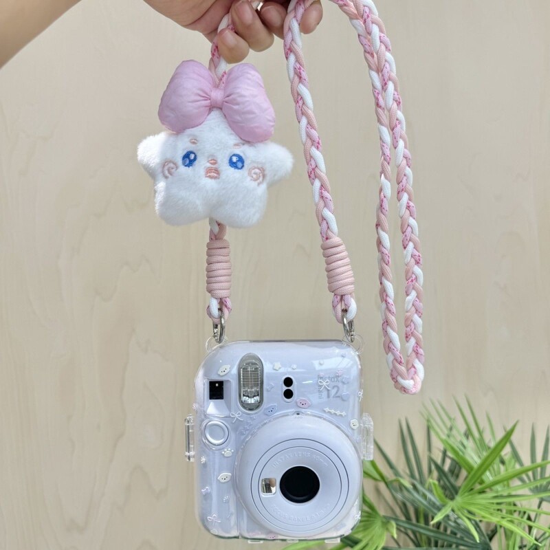 [Mini12 Transparent Case] Instax Crystal Case 11 Instant Hard Shell Camera Protective Case Case Chain