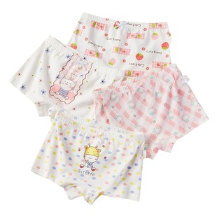 Children's underwear girls' fine shuttle cotton children's underwear boxers Primary School Baby children's underwear summer