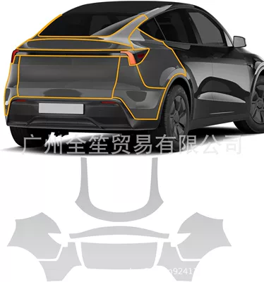 Car Wrap Film, Car paint protective film - trunk-rear-fender-taillight-imported-tpu-protective-film-model-y-standard