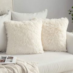 越境アマゾン向けぬいぐるみ枕カバー、クリスタルロングファー海獅枕、柔らかく快適な無地クッションカバー