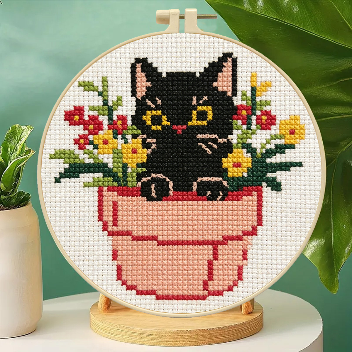 Punto de Cruz Mona Lisa Edición Internacional Colección de Gatos Adorables Éxito de Ventas en Amazon Punto de Cruz de Dibujos Animados image 3