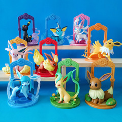 ポケモン出発イーブイフルセットブラインドボックスフィギュアかわいいインターネットセレブトレンディアニメ妖精人形デスクトップ装飾品