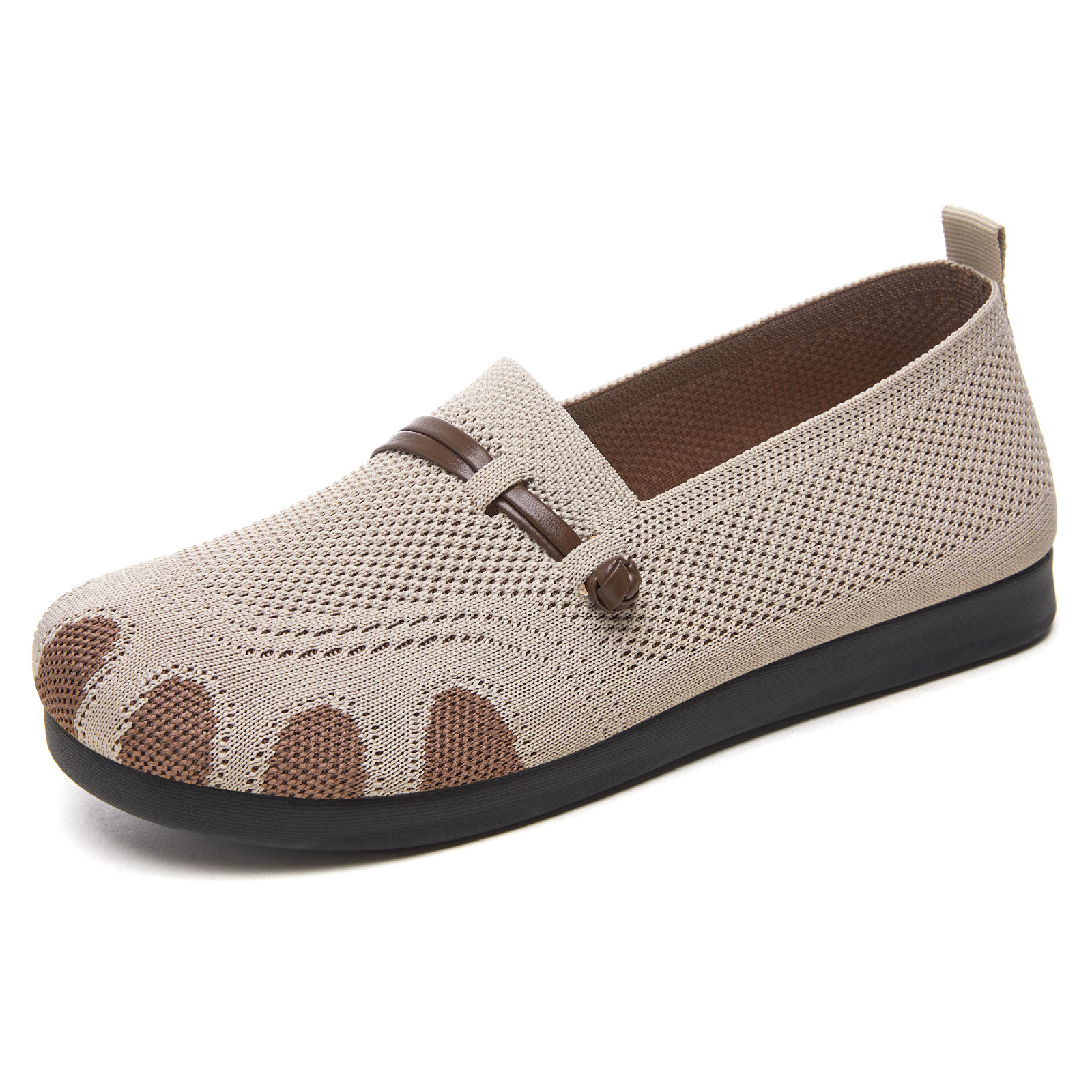 Zapatos de mujer zapatos casuales de primavera zapatos de malla superficial zapatos de suela suave zapatos de una sola luz zapatos de madre transpirables
