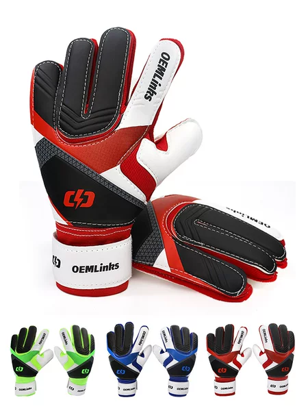 Cross-Border In-Stock Children's Thickened Goalkeeper Latex Football Goalkeeper Training Breathable Gloves