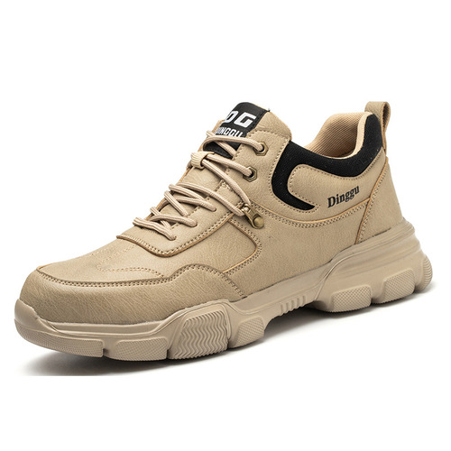 Cross-border labor protection shoes for men, anti-smash and anti-stab construction site steel toe cap, lightweight, wear-resistant, deodorant, soft sole, four-season work summer