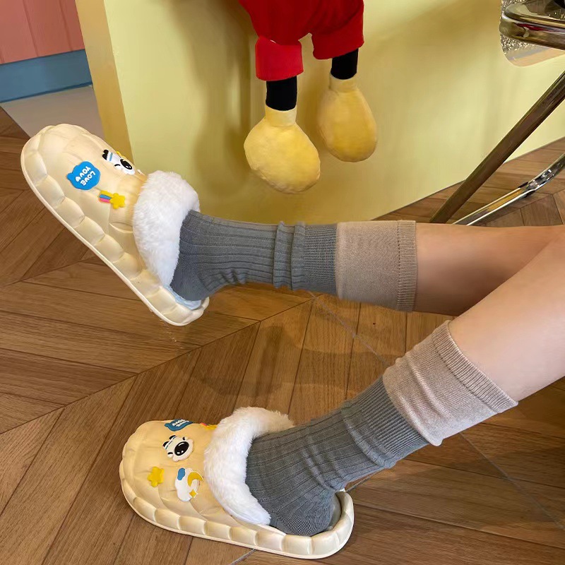 스페이스 맨면 슬리퍼-노란색