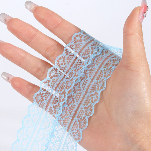 Lace shoelace DIY ballet style cute girl accessory white silk lace edge shoelace