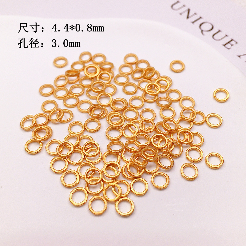 S925 Silver Gold-Plated Small Spacer Beads, Loose Beads, Accessories for Bracelets, Necklaces, String Decorations, DIY Handmade