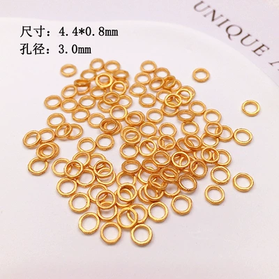 Zərgərlik ara hissələri, S925 Silver Gold-Plated Small - about-18-circles-per-gram