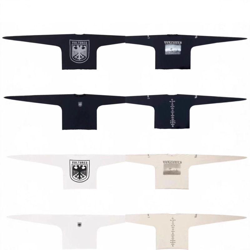 Kanye Yeezy Kanye United Culture Album Cover Peripheral Double-Headed Eagle Lettering American Long Sleeve T-Shirt