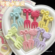 彩色 水果叉子 可爱创意学生少女心卡通图嘉欣工厂