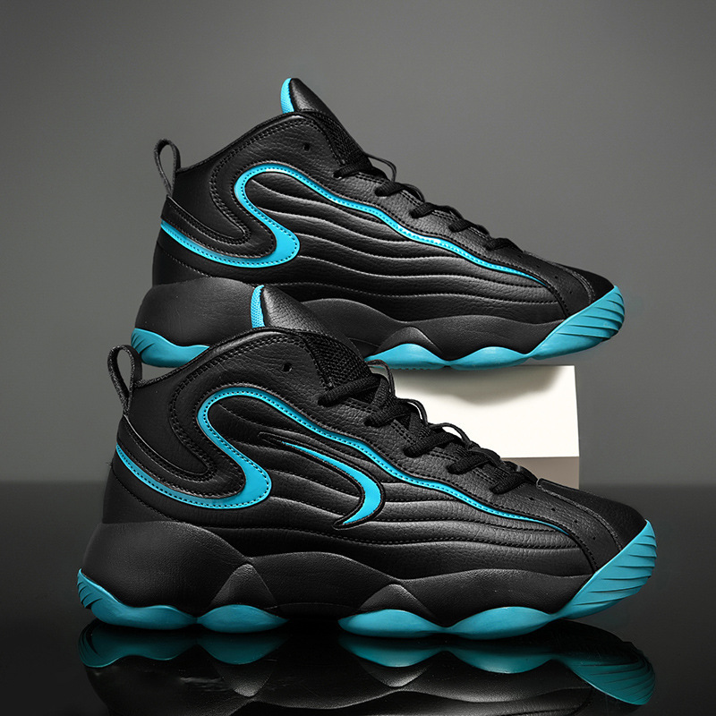 Zapatos deportivos de hombre otoño 2025 nuevos zapatos de cuero de moda coreana de comercio exterior de tamaño grande 48 zapatos de baloncesto image 8