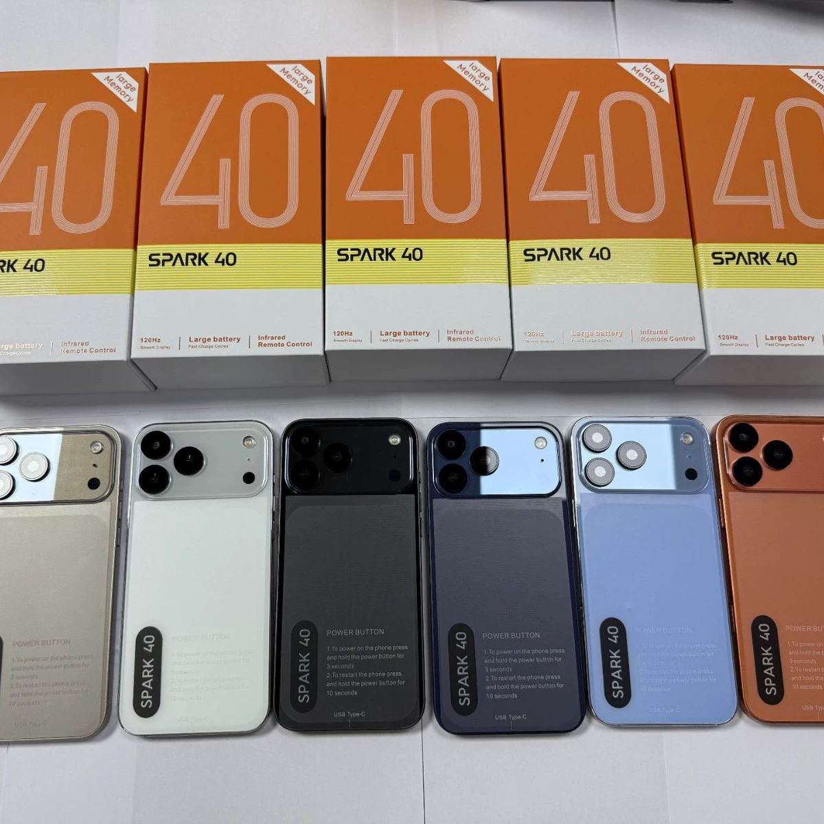 SPARK 40 кросс-бордер электронной коммерции горячий продаж умный Android настоящий 4G мобильный телефон в наличии смартфон новый 16+1ТБ