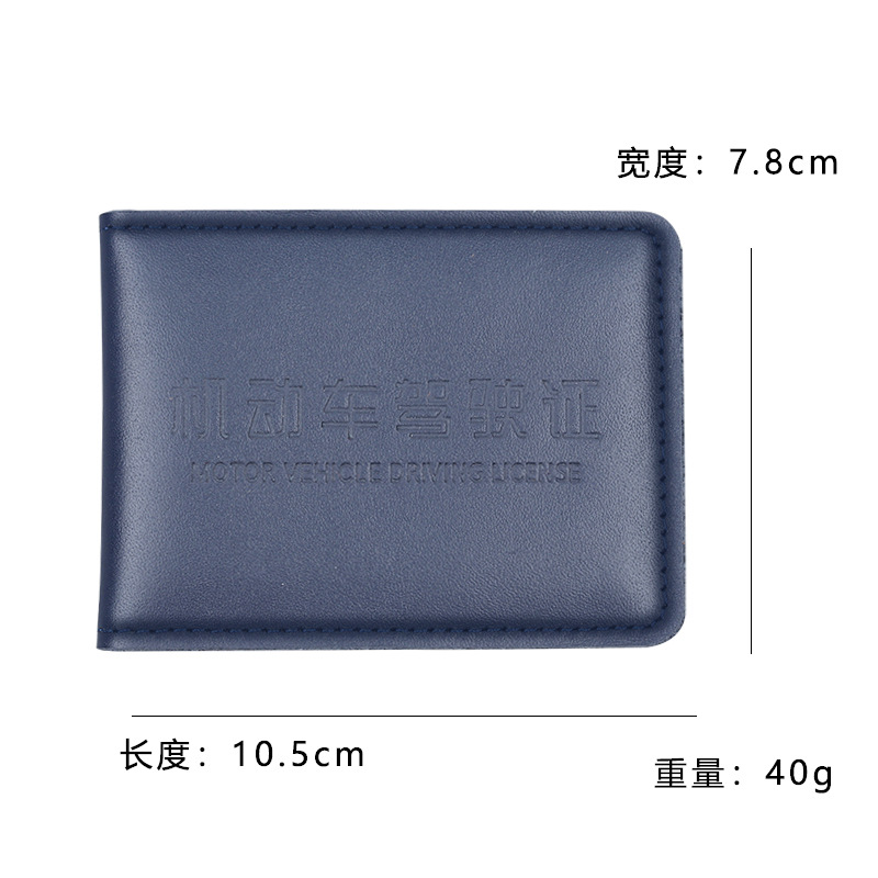 Carnet de conducir de cuero cubierta de tarjeta cubierta de tarjeta de piel de vaca cubierta de tarjeta de mujer carnet de conducir de automóvil cubierta de cuero carnet de conducir