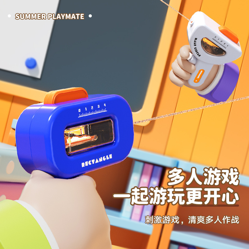 夏の新商品の水遊びの幾何学の図形の小さい水鉄砲の屋外の砂浜の萌えの面白いかわいい子供のおもちゃは国境を越えて卸売りします。