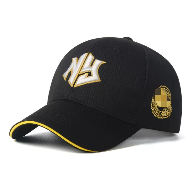 Cross-Border Hats Korean Style Embroidered Letter Baseball Caps for Men and Women Spring and Autumn Sports Peaked Caps Four-Season Outdoor Sun Hats