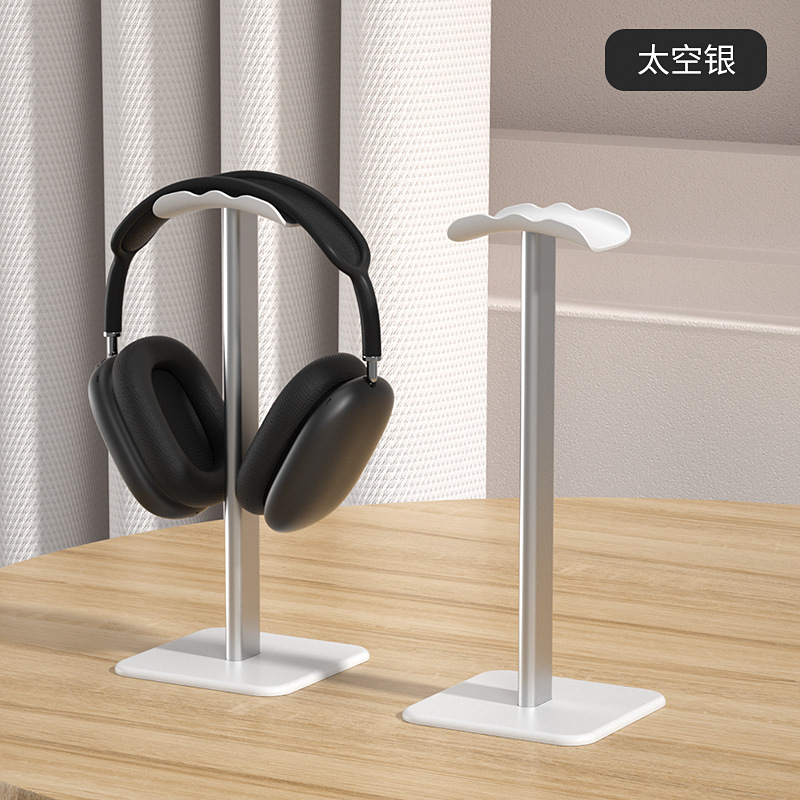 ITLY WAVE Soporte para auriculares de aleación de aluminio Soporte para auriculares de escritorio Soporte para auriculares para juegos