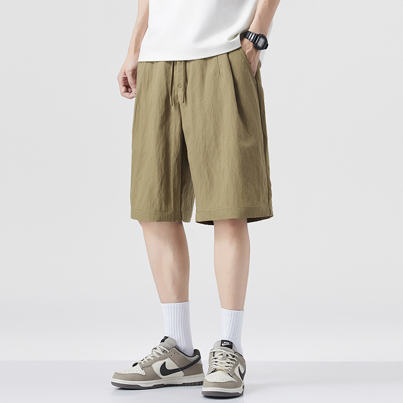 Shanggu Men's Clothing Summer Lyocell Tencel Shorts Men's Loose American Style Casual Pants Lyocell Tencel Shorts Shanggu Men's Clothing Summer Lyocell Tencel Shorts Men's Loose American Style Casual Pants Lyocell Tencel Shorts