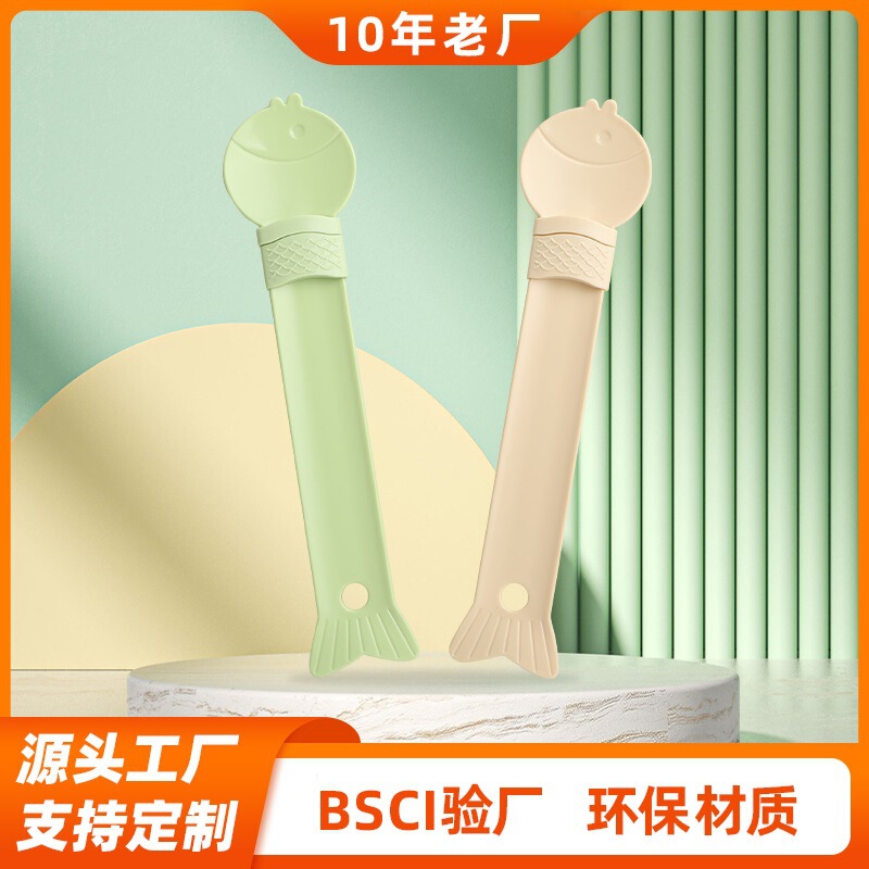 New cat strip feeder liquid feeding spoon enlarged wide squeeze snack spoon dog and cat feeding pet supplies