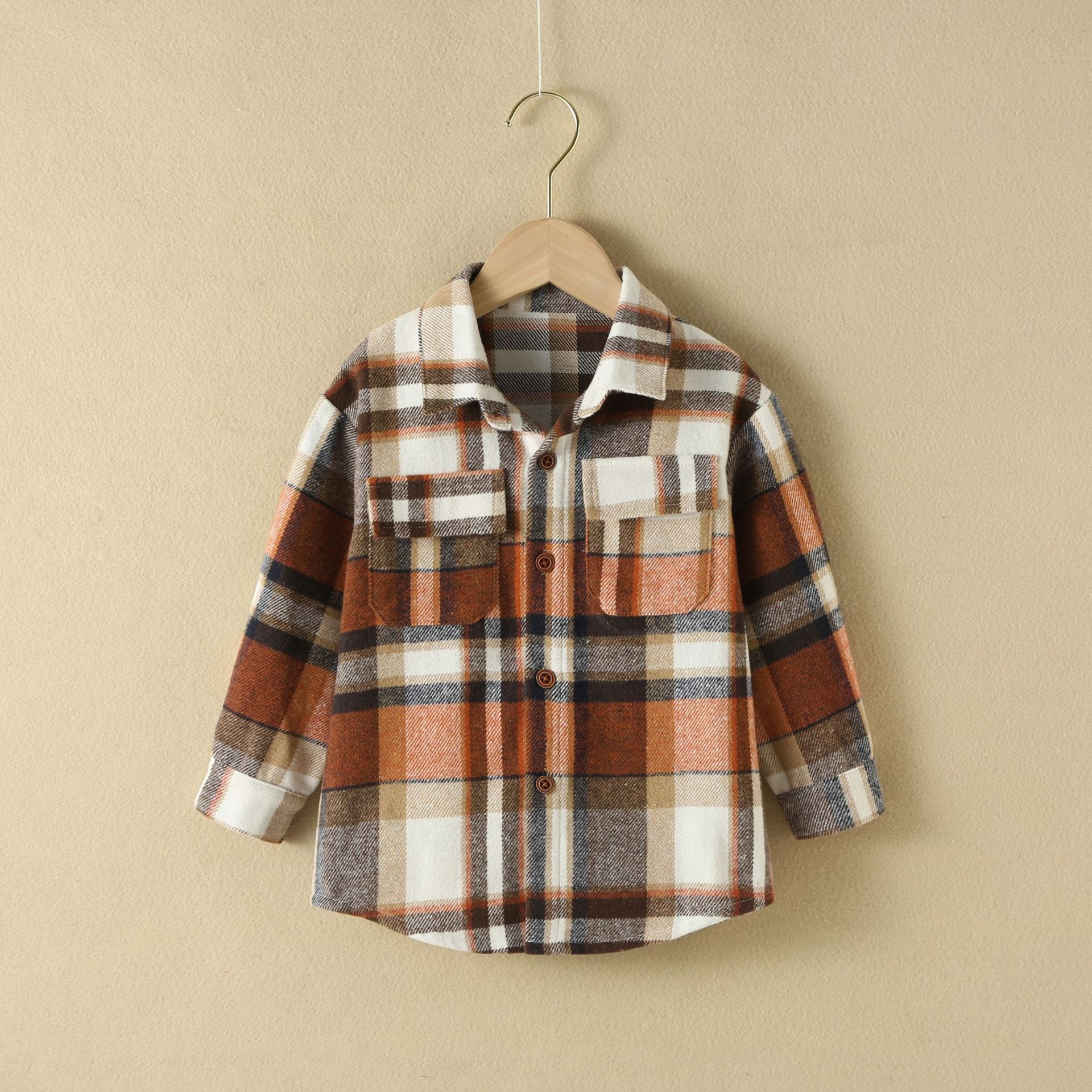 Casual Plaid Cotton T-shirts & Shirts display picture 1